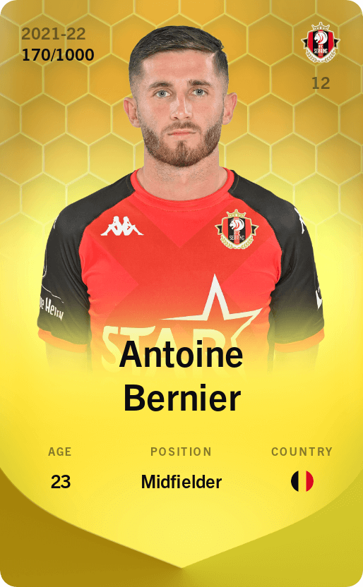 Antoine Bernier 2021-22 • Limited 170/1000