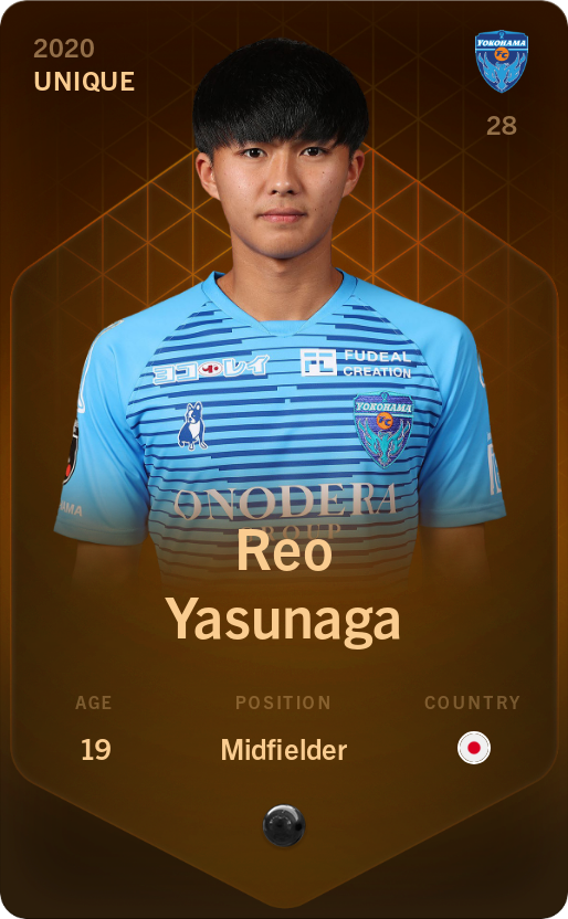 Sorare - Sorare Official - Reo Yasunaga 2020-21 • Unique - NFT # 45378016999484227768244664830477059783456179886192005090558084649478005662011