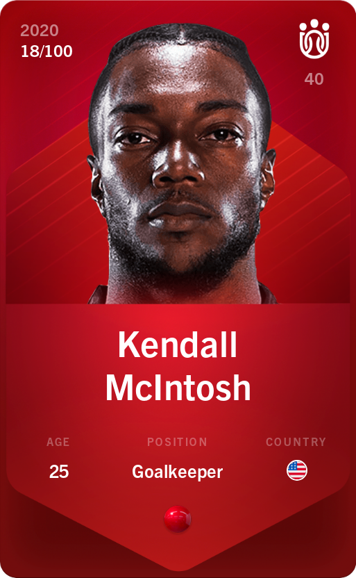 Sorare - Sorare Official - Kendall McIntosh 2020-21 • Rare 18/100 - NFT # 98793522224197511694755680328549514246957188245355477121290960918042377008374