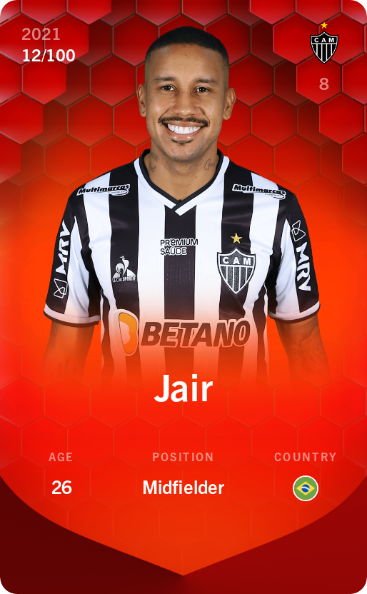 Sorare - Sorare Official - Jair 2021-22 • Rare 12/100 - NFT # 81263180149033158149980619768762818684473452814884252625965068480585259691668