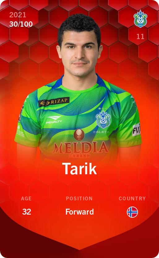Sorare - Sorare Official - Tarik 2021-22 • Rare 30/100 - NFT # 43402175763452047129993824912334950069428185642758288586217490813557282604158