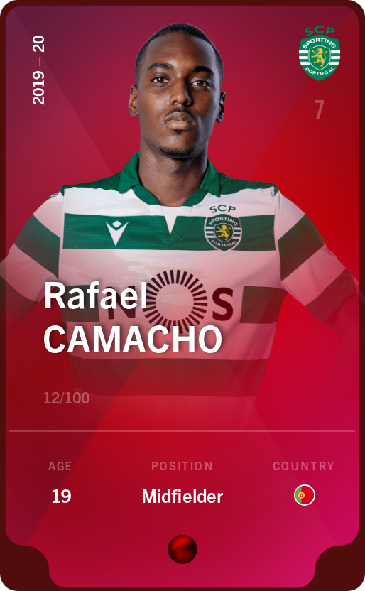 Sorare - Sorare Official - Rafael Camacho 2019-20 • Rare 12/100 - NFT # 63260920432521774220397363571129121746060303949144566711766581307079117952971
