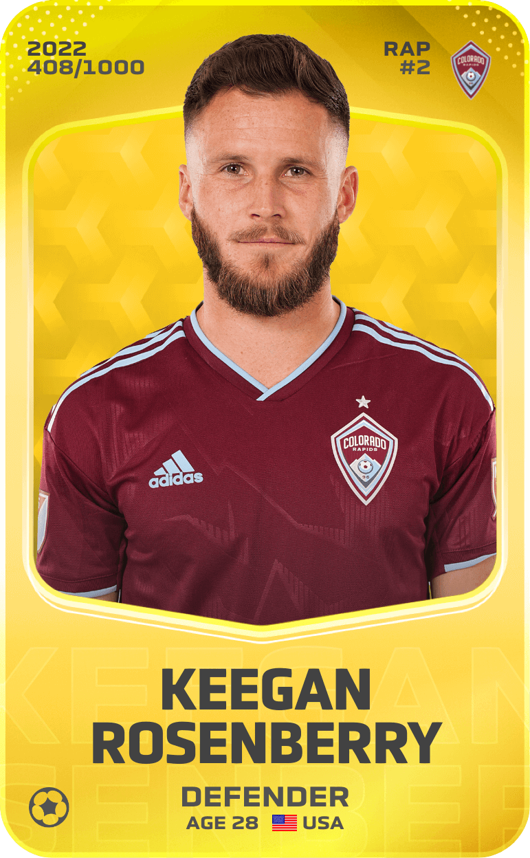 Keegan Rosenberry 2022-23 • Limited 408/1000