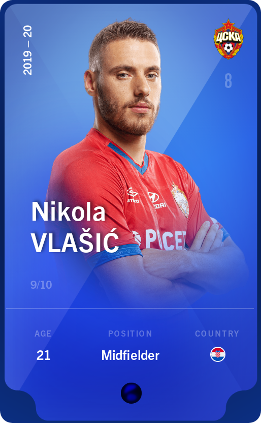 Sorare - Sorare Official - Nikola Vlašić 2019-20 • Super Rare 9/10 - NFT # 72575418448314324974012805913610531192520628490961003293364952837565619678591