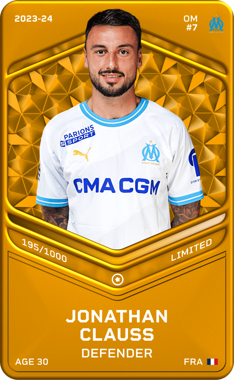 Jonathan Clauss 2023-24 • Limited 195/1000