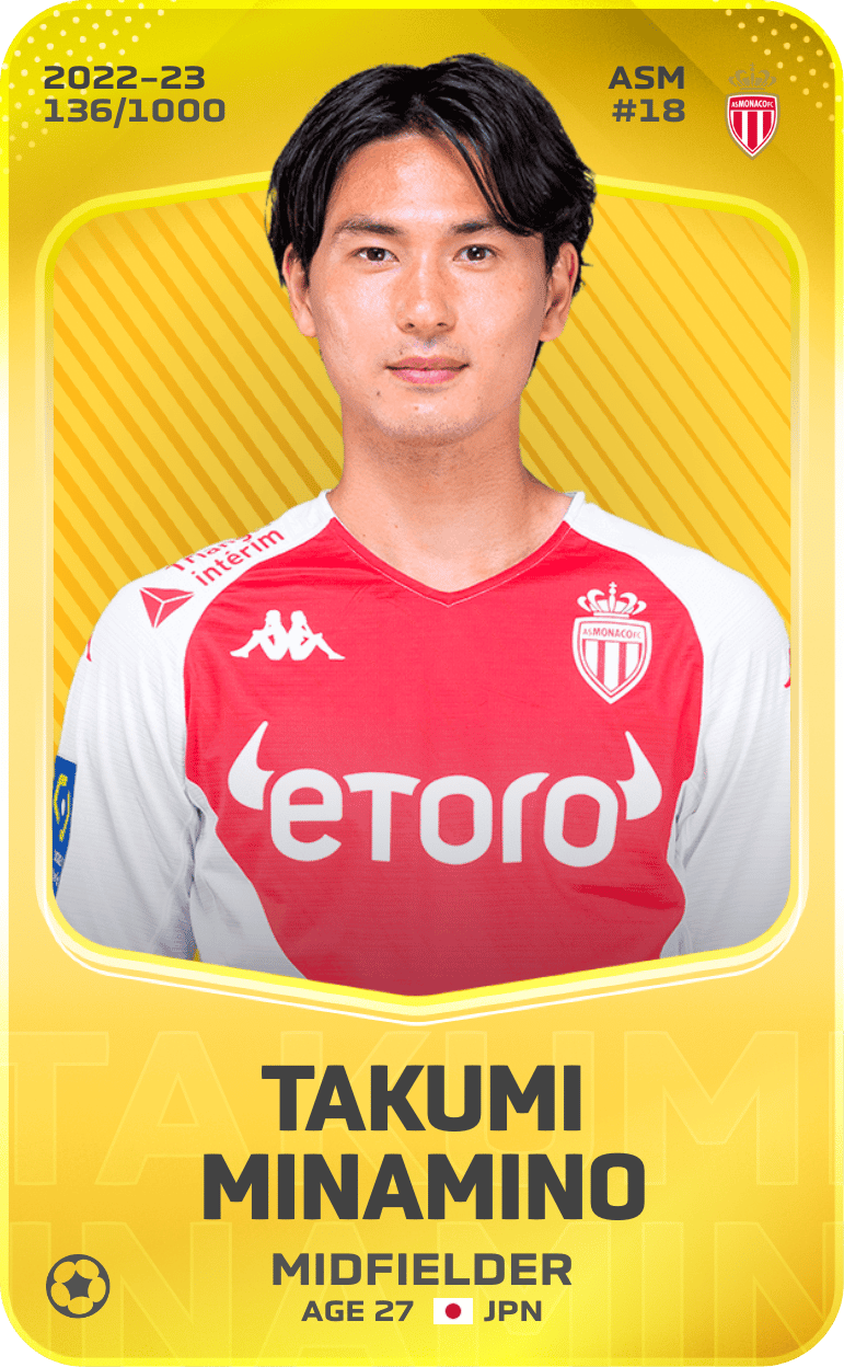 Takumi Minamino 2022-23 • Limited 136/1000