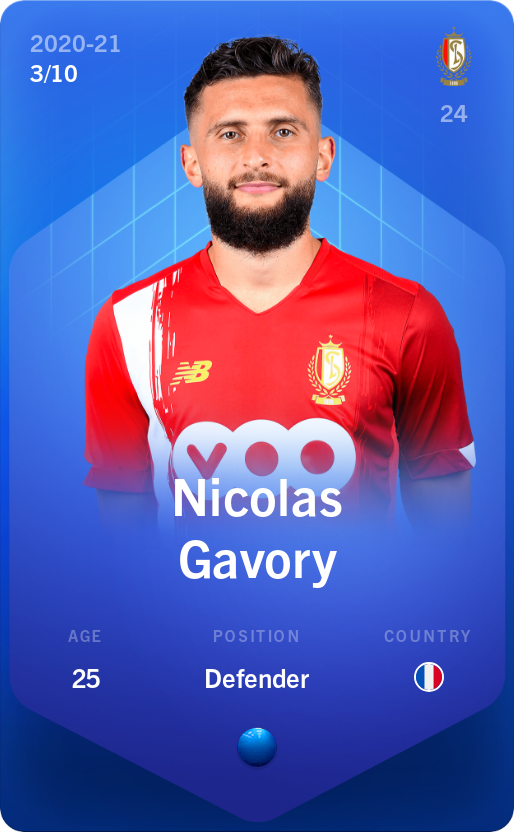 Sorare - Sorare Official - Nicolas Gavory 2020-21 • Super Rare 3/10 - NFT # 6420003135078462674393983156240364344650103315731739983412051027162239696506