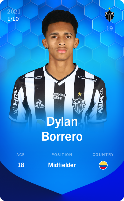 Sorare - Sorare Official - Dylan Borrero 2021-22 • Super Rare 1/10 - NFT # 40802883166009155009611642298400372018836947833351178253388169225296436990231