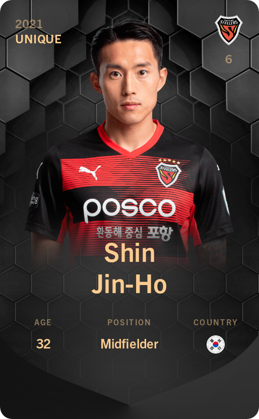 Sorare - Sorare Official - Shin Jin-Ho 2021-22 • Unique - NFT # 90703078318052456315282799255438842109510659676119997457000491712574753081514