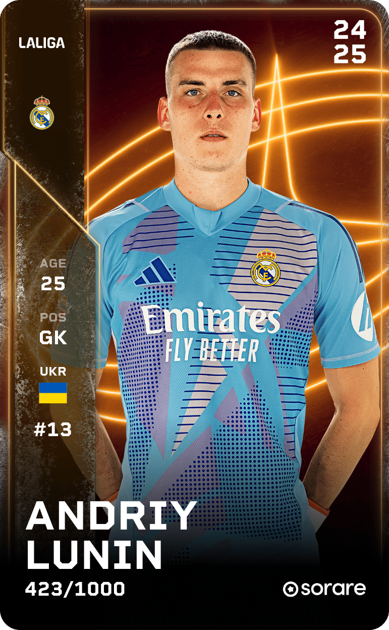 Andriy Lunin 2024-25 • Limited 423/1000