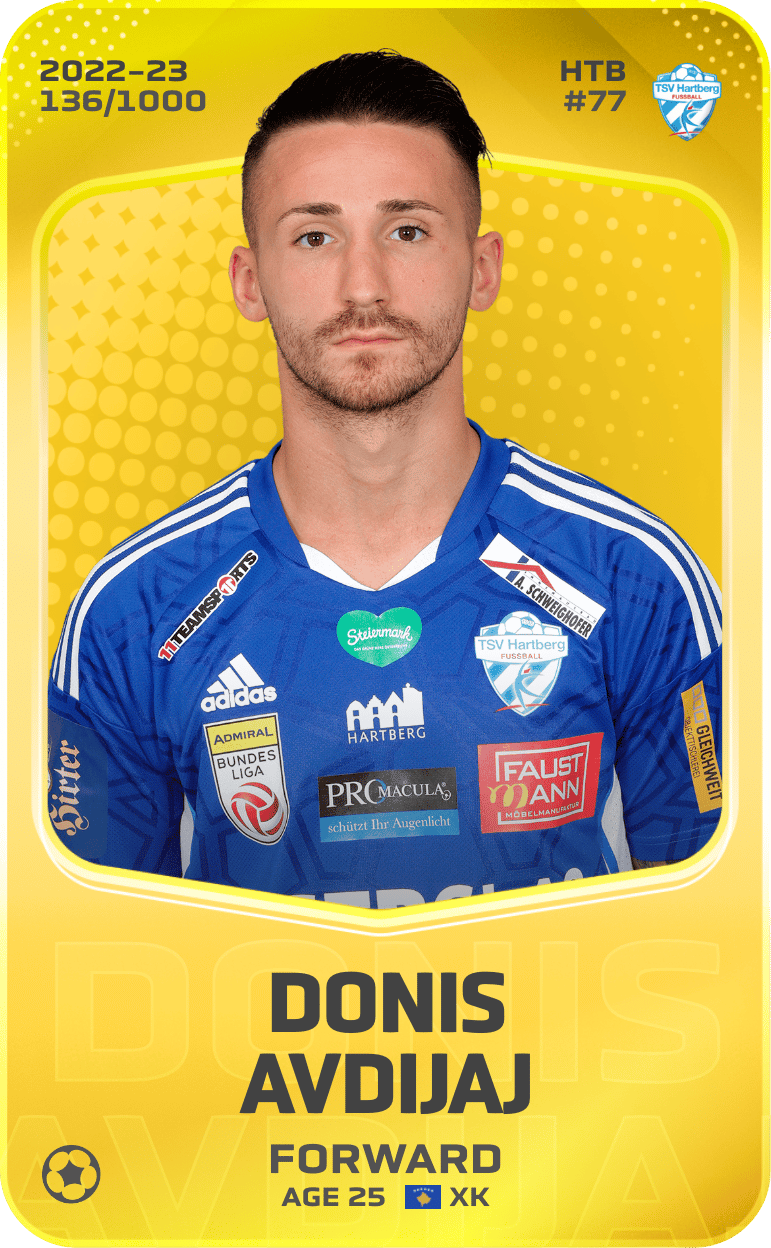 Donis Avdijaj 2022-23 • Limited 136/1000