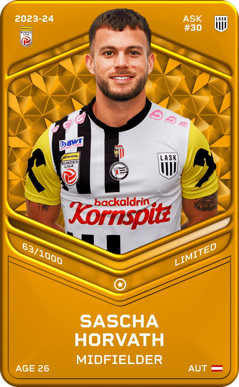 Sascha Horvath 2023-24 • Limited 63/1000