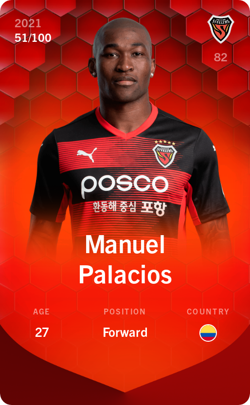 Sorare - Sorare Official - Manuel Palacios 2021-22 • Rare 51/100 - NFT # 4464083314174660883102721650030538130439944682260408114749864281618688015944