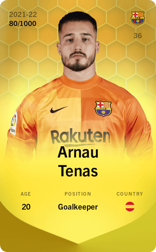 Arnau Tenas 2021-22 • Limited 80/1000