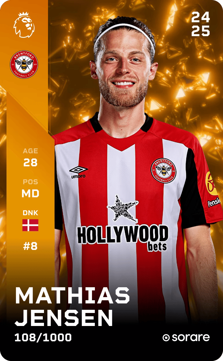 Mathias Jensen 2024-25 • Limited 108/1000