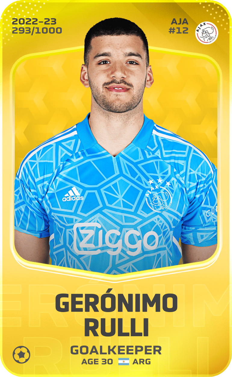 Gerónimo Rulli 2022-23 • Limited 293/1000