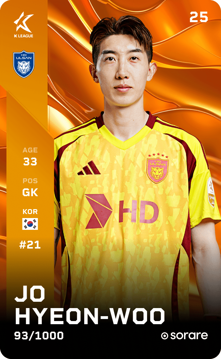 Jo Hyeon-Woo 2025-26 • Limited 93/1000