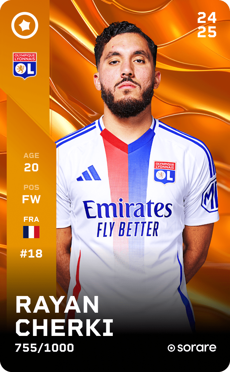 Rayan Cherki 2024-25 • Limited 755/1000