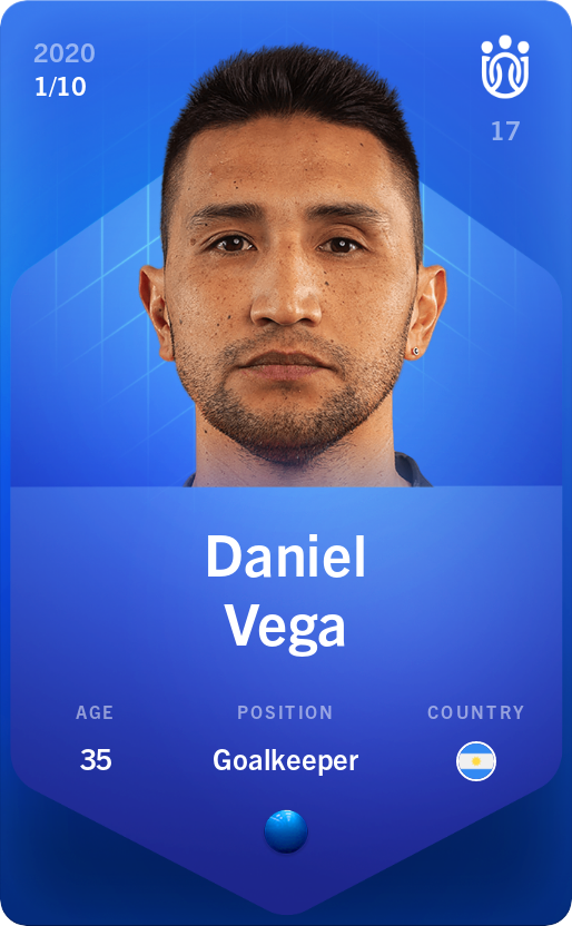 Sorare - Sorare Official - Daniel Vega 2020-21 • Super Rare 1/10 - NFT # 66345336838051663530597264085847136833631125900309159728807178448263584945175
