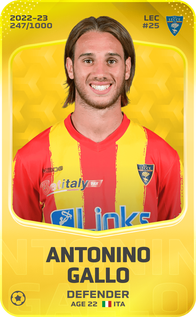 Antonino Gallo 2022-23 • Limited 247/1000