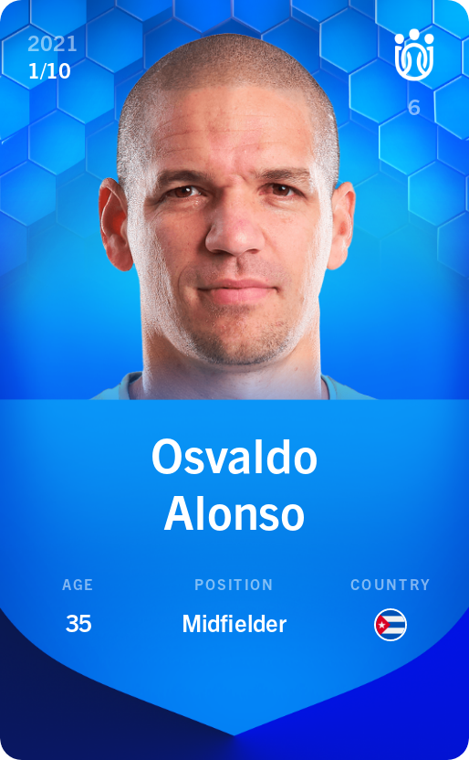 Sorare - Sorare Official - Osvaldo Alonso 2021-22 • Super Rare 1/10 - NFT # 14665707547690662200117135219908333885848107536955872046762928952730046769899
