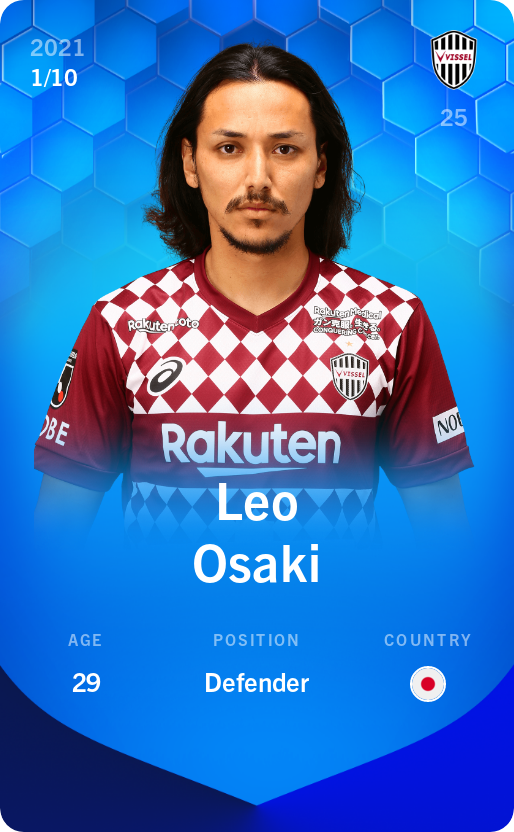 Sorare - Sorare Official - Leo Osaki 2021-22 • Super Rare 1/10 - NFT # 104198159569165808966521012841874702623741950632050470801308740858499886145502