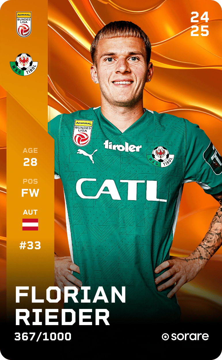 Florian Rieder 2024-25 • Limited 367/1000