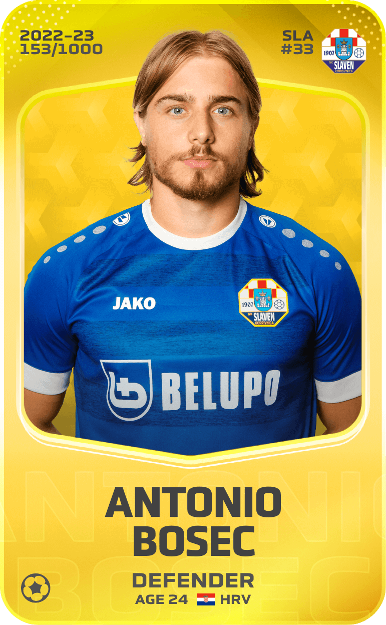Antonio Bosec 2022-23 • Limited 153/1000