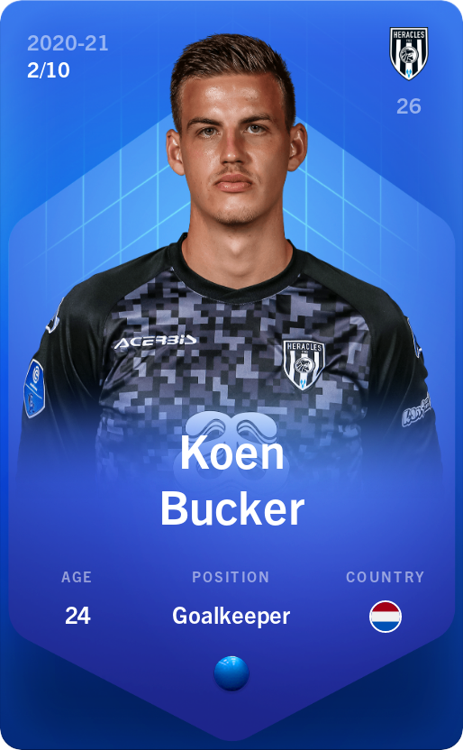 Sorare - Sorare Official - Koen Bucker 2020-21 • Super Rare 2/10 - NFT # 47978119684174272836774242953310644829977982615489805307832592782072174137629