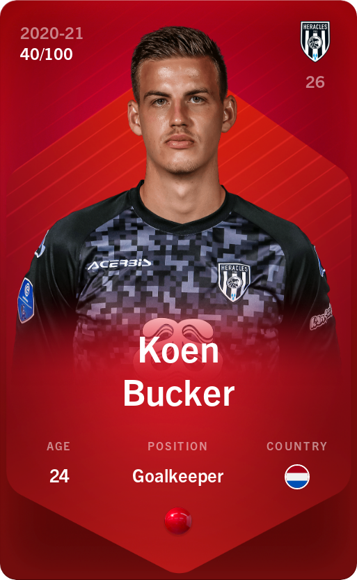Sorare - Sorare Official - Koen Bucker 2020-21 • Rare 40/100 - NFT # 81113185476166035796177311332947013713289074343590923168763868221191612226234