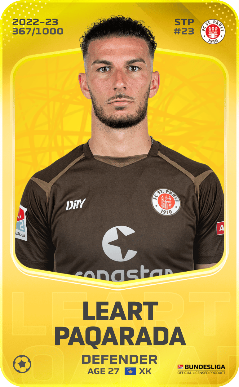 Leart Paqarada 2022-23 • Limited 367/1000