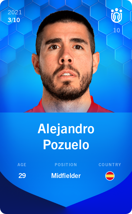 Sorare - Sorare Official - Alejandro Pozuelo 2021-22 • Super Rare 3/10 - NFT # 20111649308334035749289149913575160481593928811886693782948884462680280133515