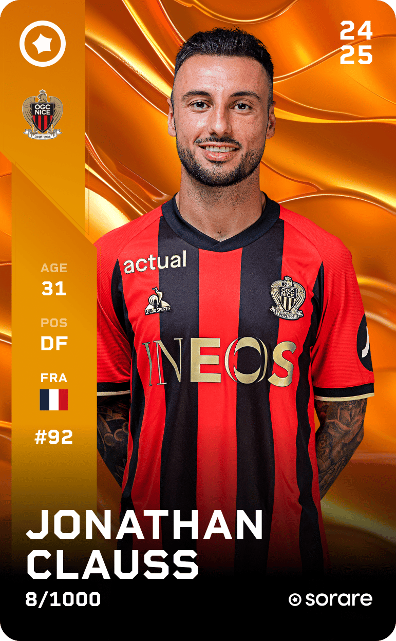 Jonathan Clauss 2024-25 • Limited 8/1000