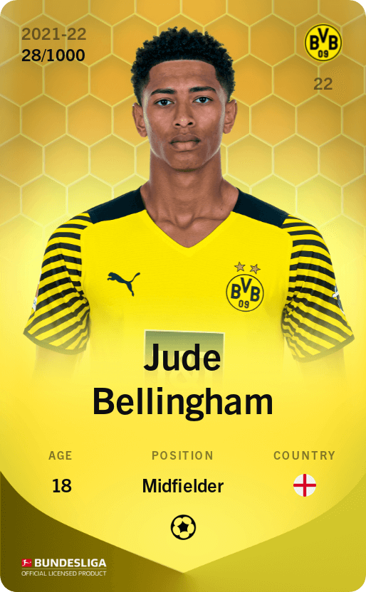 Jude Bellingham 2021-22 • Limited 28/1000