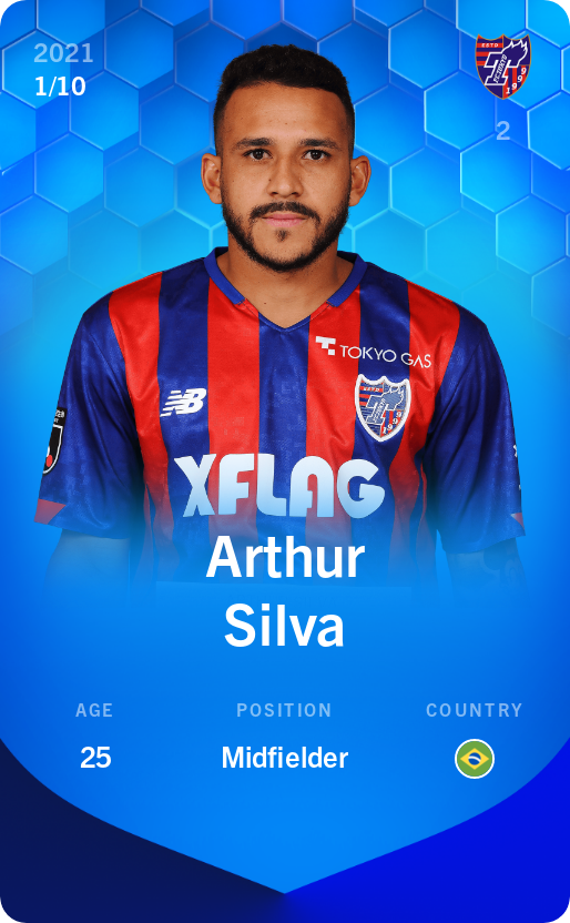 Sorare - Sorare Official - Arthur Silva 2021-22 • Super Rare 1/10 - NFT # 73009368714914173723650575119939977285072642111278668364775743363420468193762