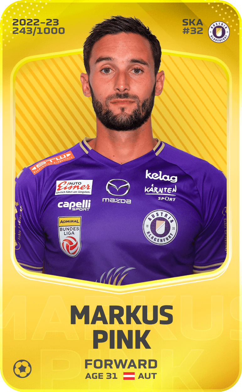 Markus Pink 2022-23 • Limited 243/1000