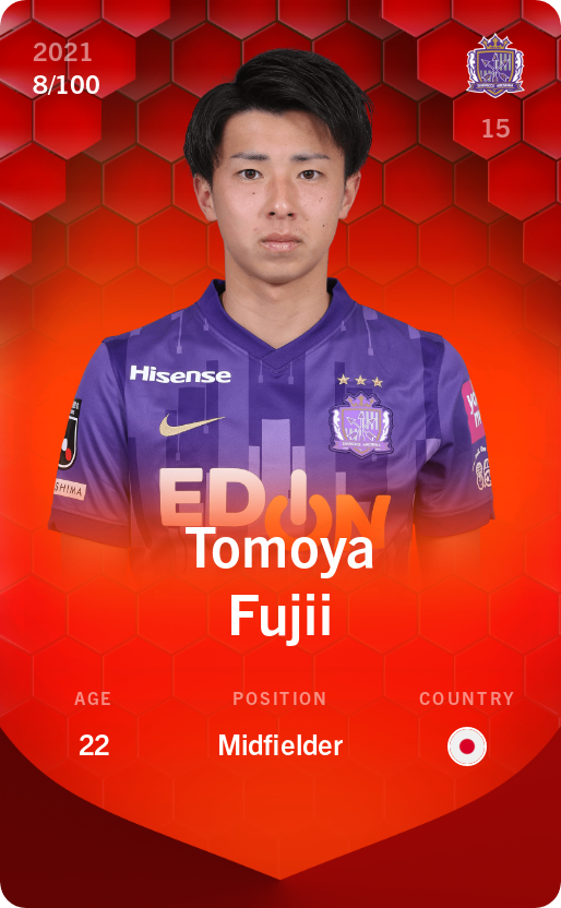 Sorare - Sorare Official - Tomoya Fujii 2021-22 • Rare 8/100 - NFT # 26910236765071754584218065358712013130406279917151118990100915276299881359602