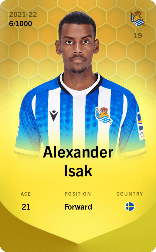 Alexander Isak 2021-22 • Limited 6/1000