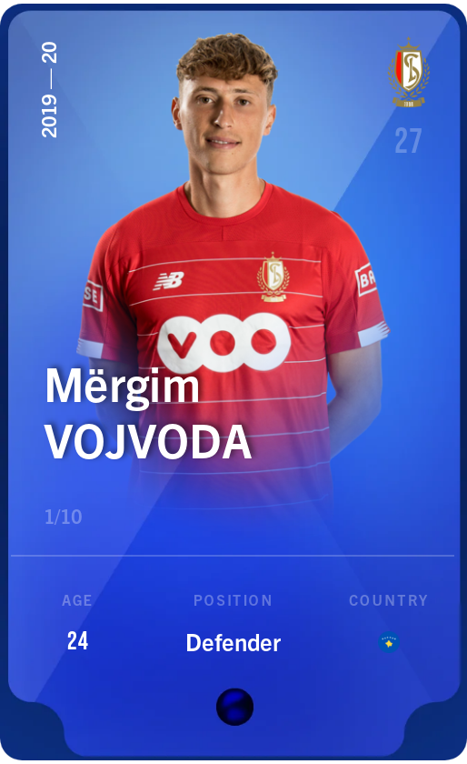 Sorare - Sorare Official - Mërgim Vojvoda 2019-20 • Super Rare 1/10 - NFT # 67670106545548872927309487300654122683243177581777677998383049625712885510864