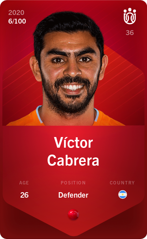 Sorare - Sorare Official - Víctor Cabrera 2020-21 • Rare 6/100 - NFT # 70855715631874222248483790973194088154170367219578759777633799676935593914213
