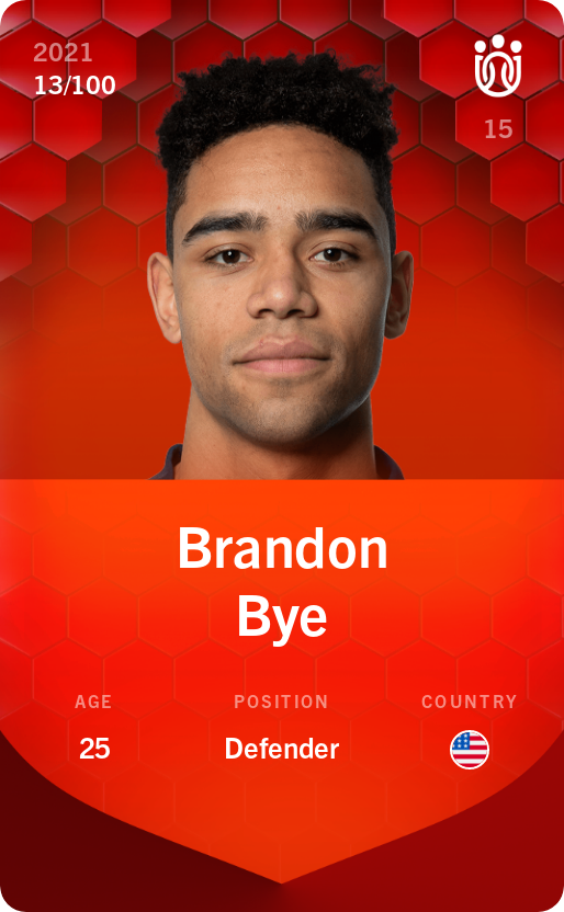Sorare - Sorare Official - Brandon Bye 2021-22 • Rare 13/100 - NFT # 47018128450289035543429836566107011784542372290774159133306722549923096137864