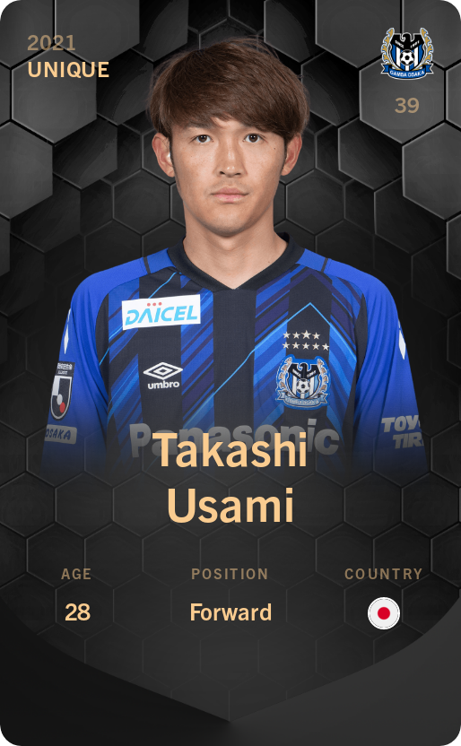 Sorare - Sorare Official - Takashi Usami 2021-22 • Unique - NFT # 4046742042735625206875005540318485251641205381977205505255975384685205035616