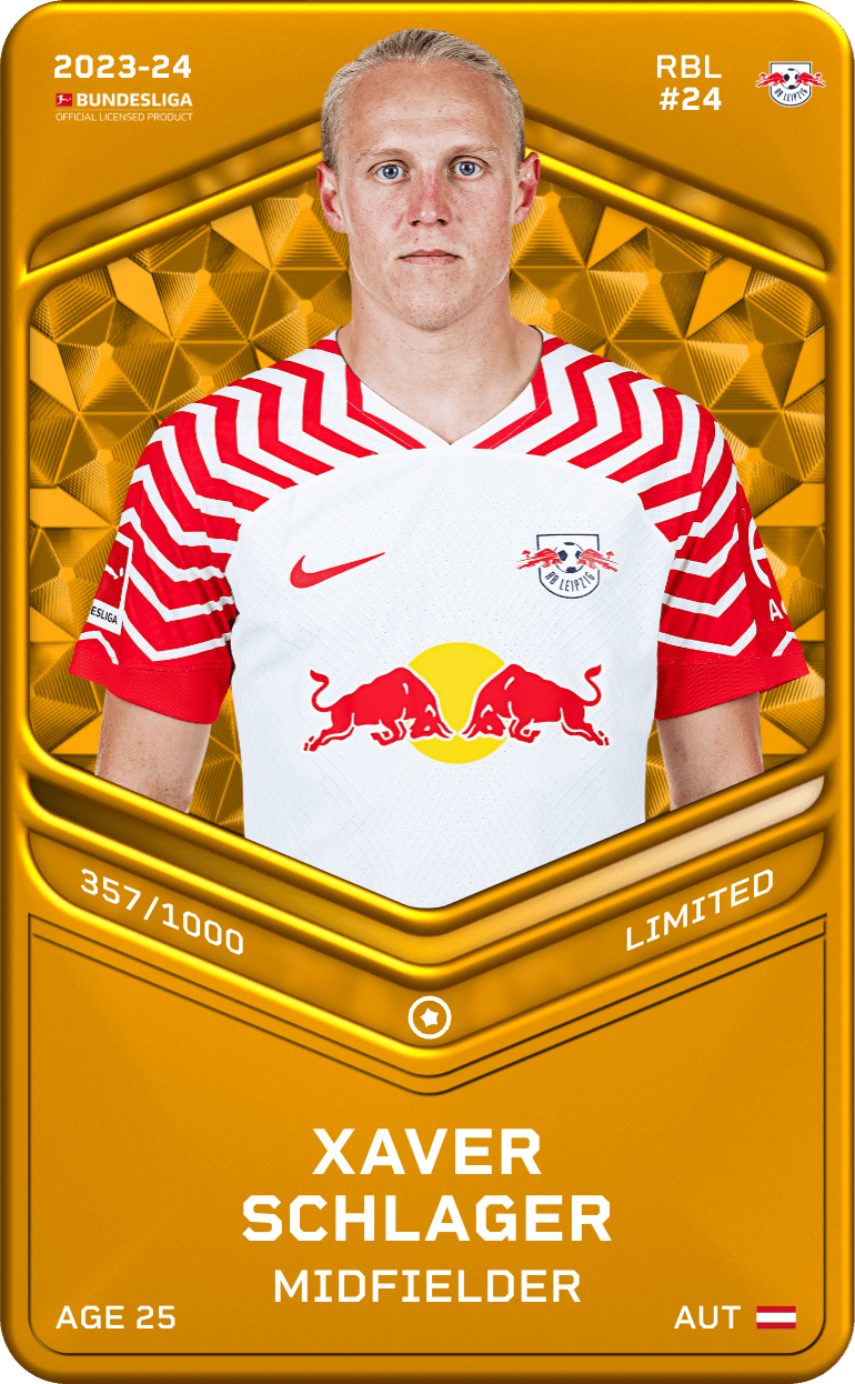 Xaver Schlager 2023-24 • Limited 357/1000
