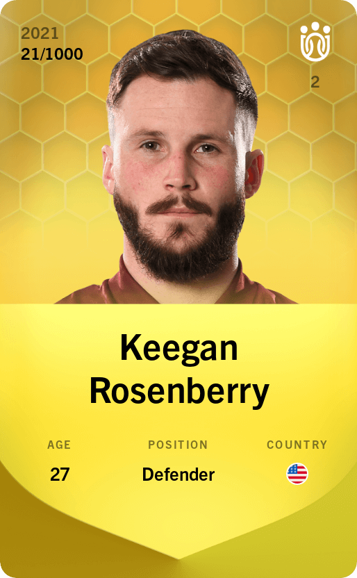 Keegan Rosenberry 2021-22 • Limited 21/1000