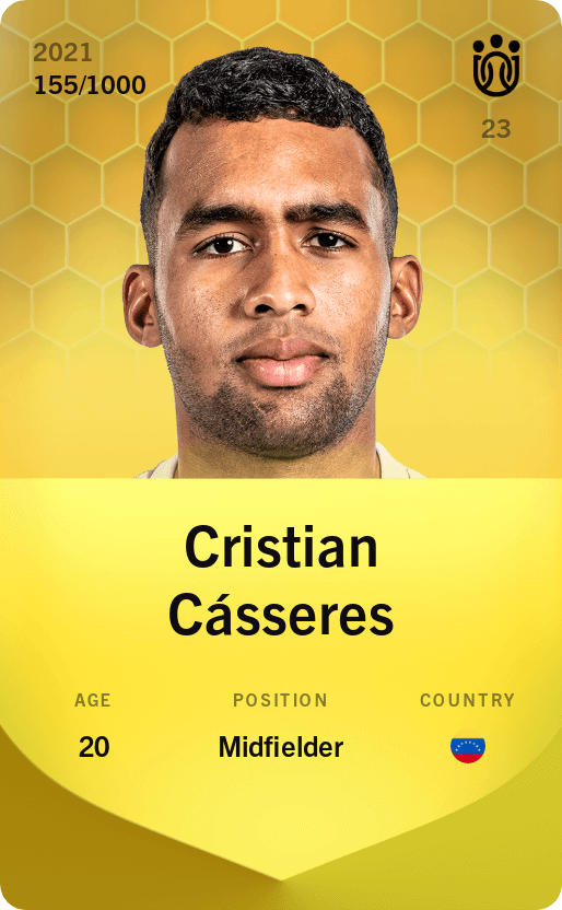 Cristian Cásseres 2021-22 • Limited 155/1000
