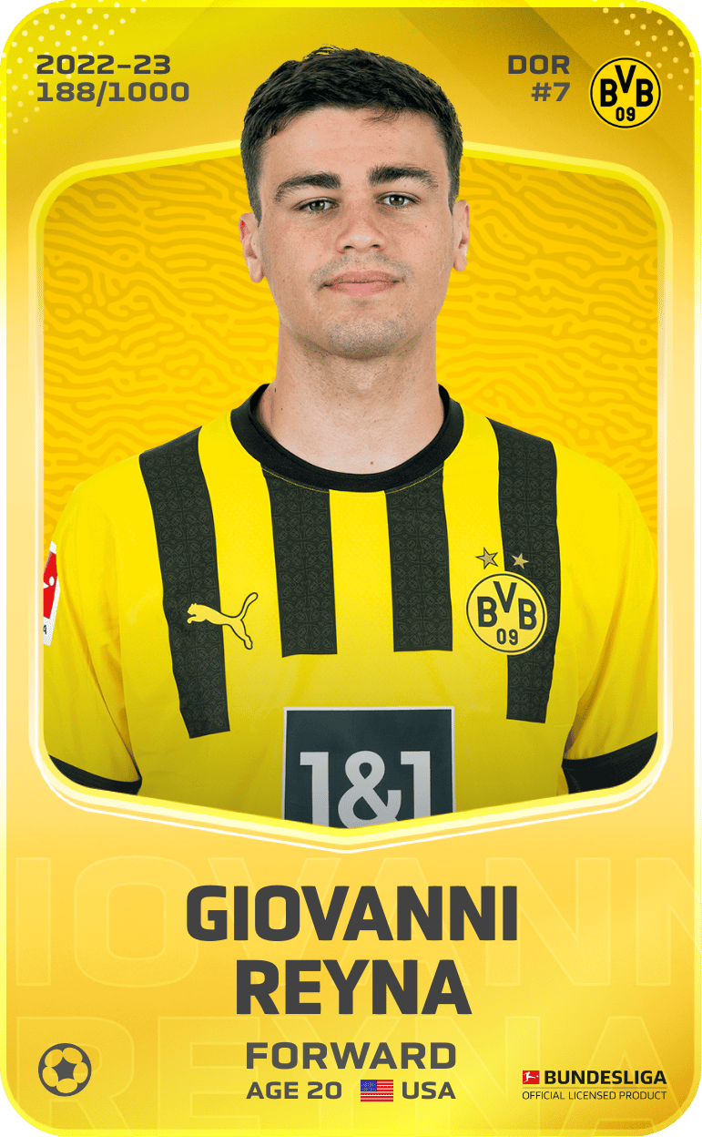 Giovanni Reyna 2022-23 • Limited 188/1000