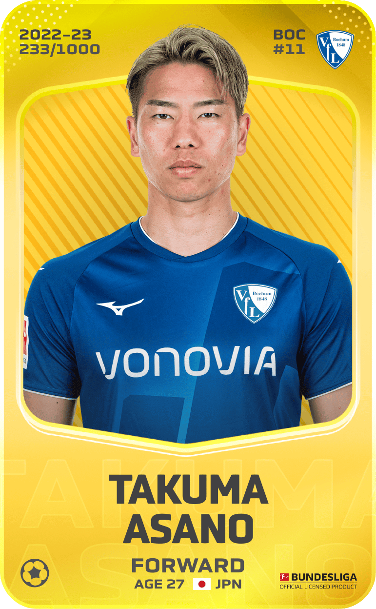 Takuma Asano 2022-23 • Limited 233/1000
