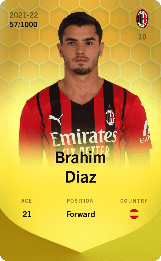 Brahim Diaz 2021-22 • Limited 57/1000
