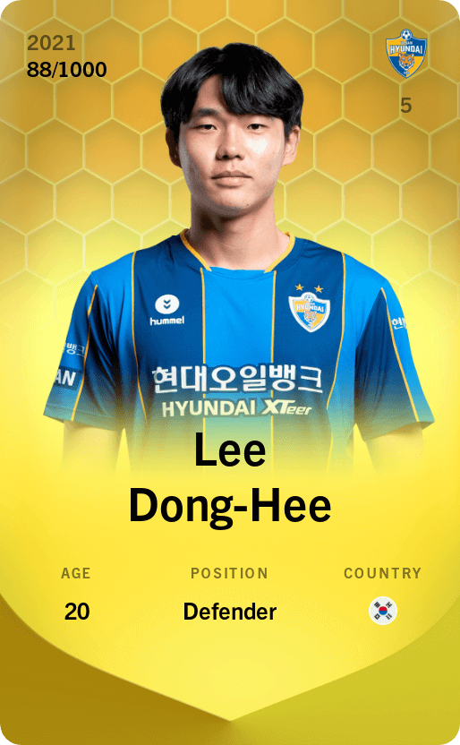 Lee Dong-Hee 2021-22 • Limited 88/1000