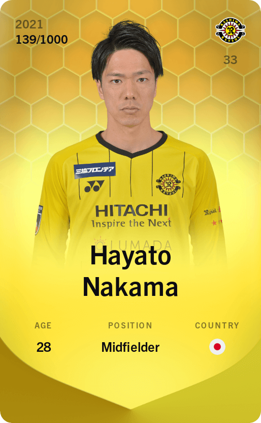 Hayato Nakama 2021-22 • Limited 139/1000